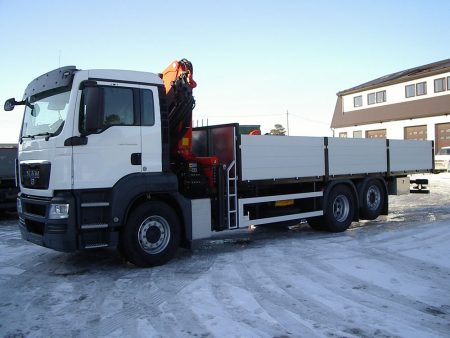 MAN TGS Palfinger 18500 tõstuki ning madelkastiga