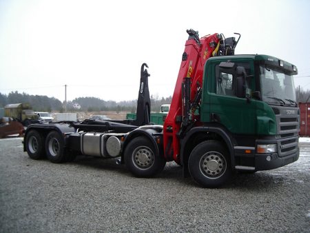 Scania P380 Palfinger T20 konkslifti ning Epsilon E140Z hüdrotõstukiga